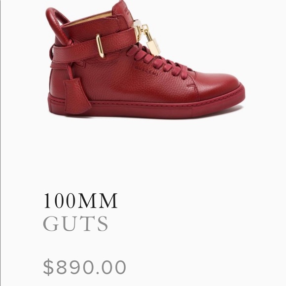 buscemi 100mm red sneakers - Picture 5 of 5